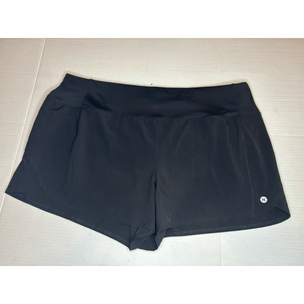 RBX Running Shorts Black Lined Back Pocket Women's X-Dri  XL Activewear